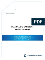 Manuel Du Candidat Au Tef Canada