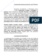 Avancos da Psicologia no Brasil desde a regulamentação da profissão