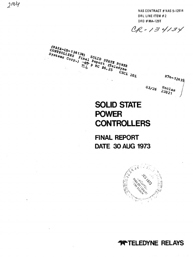 Solid Power State PDF Operational Amplifier Amplifier
