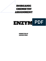 Enzyme: Inorganic Chemistry Assignment
