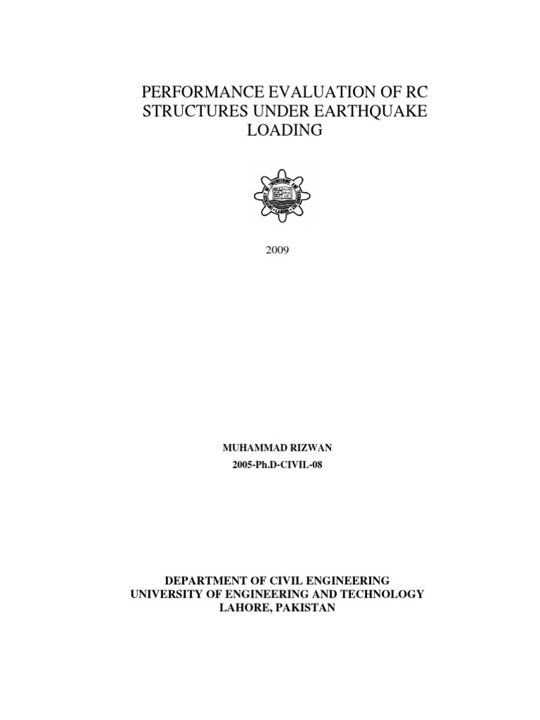 Seismic Performance of RC Structures | PDF | Earthquakes | Plate Tectonics