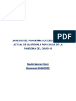 ANÁLISIS DE REALIDAD SOCIOECONÓMICA DE GUATEMALA. Danilo Méndez