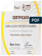 Certification Almacenamiento Entrega y Transporte LADM - CL - JAIMECORCHUELO