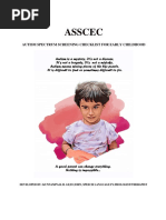 AUTISM SPECTRUM SCREENING CHECKLIST FOR EARLY CHILDHOOD (ASSCEC) Autism Checklist 2009