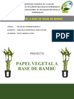 Papel Vegetal A Base de Bambu
