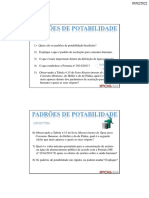 2 Aula - Questionário Sobre Padrões de Potabilidade