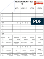 Horario 2022