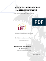 (Antolín, 2011) La Conducta Antisocial en La Adolescencia. Una Aproximación Ecológica