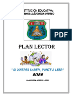 Plan Lector 2022 de la I.E. 80662 para fomentar el hábito de la lectura