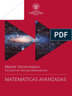 Matemáticas Avanzadas: Máster Universitario