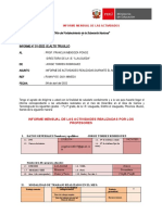 Informe Del Mes de Marzo