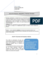 Guía de Historia sobre el proceso de conquista en América