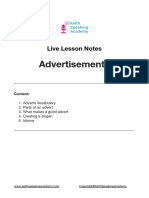 Advertisements - Lesson Notes