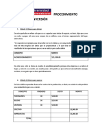 Procedimiento Cédulas de Inversión