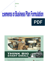 Elements of Business Plan Preparation