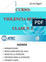 Clase N 2 de Curso de Atencion Integral A Victimas de Violencia Sexual