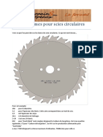 Types de Lames Pour Scies Circulaires Par Diomedea