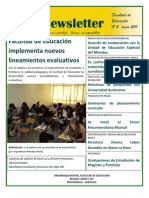 Facultad de Educación, Universidad Mayor Newsletter 2