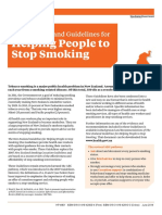 The New Zealand Guidelines For Helping People To Stop Smoking