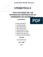 Aplicaciones de Las Integrales Definidas en La Ingeniería de Sistemas - Grupo 1