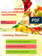 Asking-Reporting Health Problems and Diagnosing: L/O/G/O