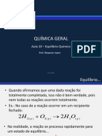 Aula 09 - Equilíbrio Químico