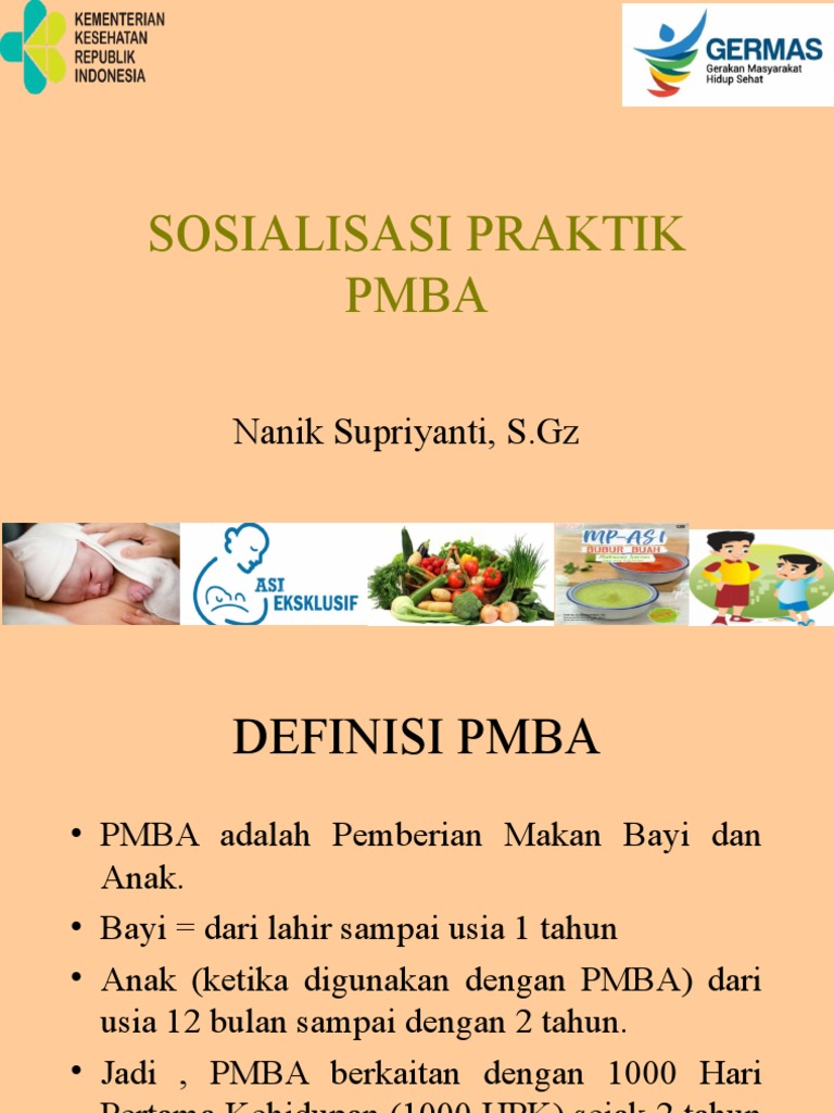Sosialisasi Praktik PMBA untuk Balita | PDF | Kesehatan Holistik