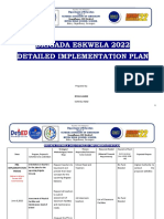 Brigada Eskwela 2022 Detailed Implementation Plan: Department of Education