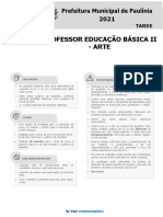 Concurso Público Paulínia 2021 - Prova de Língua Portuguesa