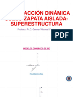 Interacción Dinámica Suelo-Zapata Aislada-Superestructura