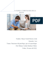 Psicologia Clinica y Psicologia de La Salud