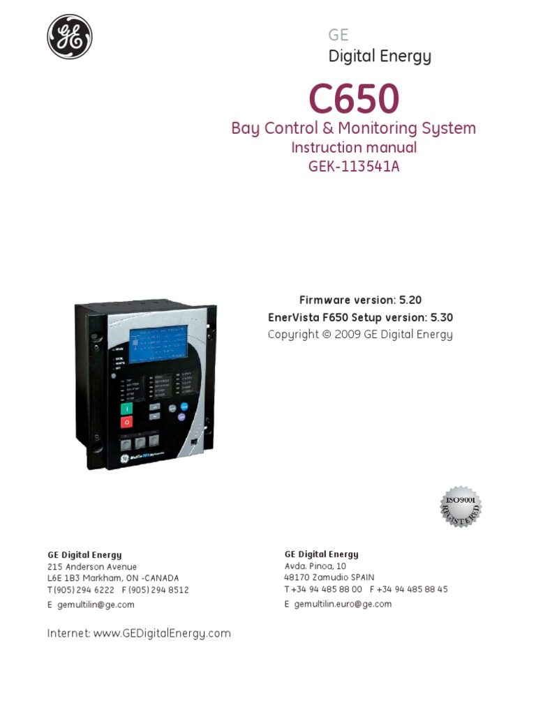 Bay Control & Monitoring System: Digital Energy | PDF | Programmable ...