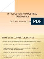 Lecture 1 Introduction To Industrial Ergonomics