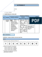 Sesión Matemática - Comparamos y Ordenamos Números