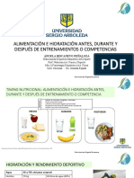 Alimentación e Hidratación Antes Durante y Después