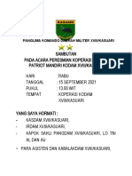 Sambutan Peresmian Koperasi