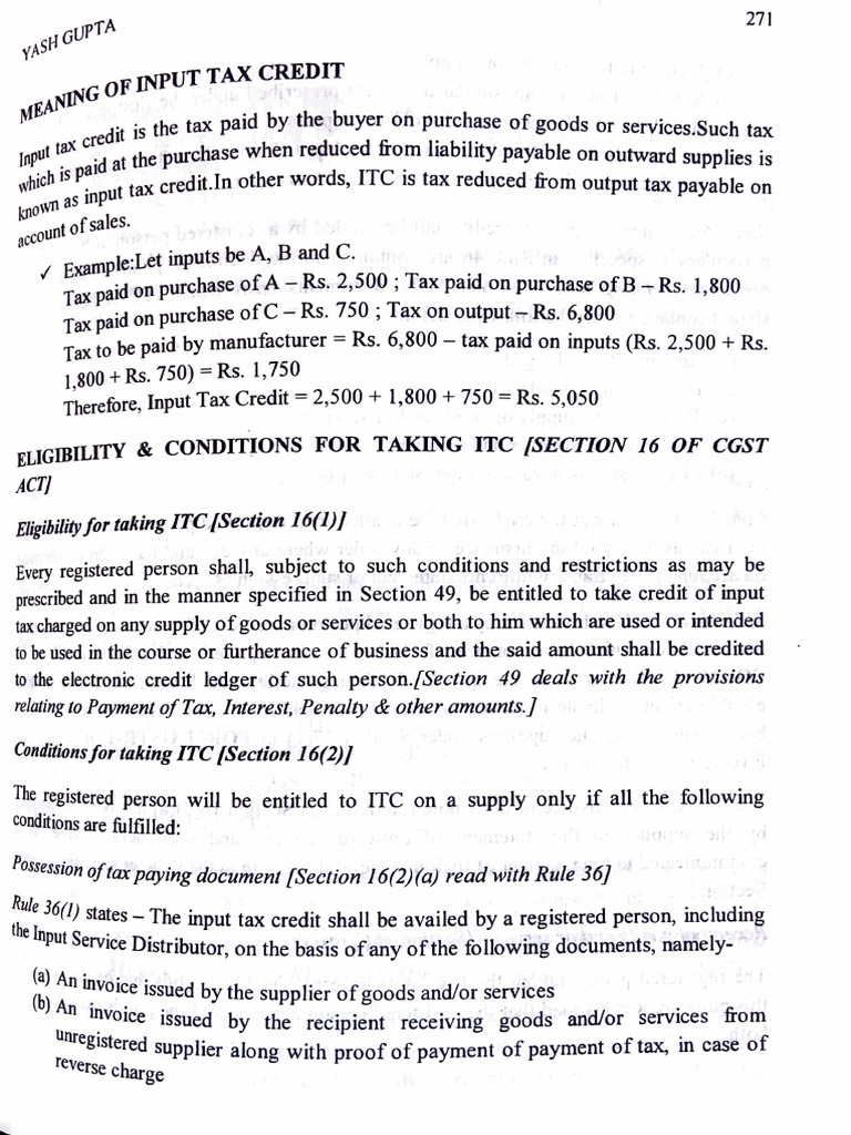 Itc Eligibility and Conditions + Duration For Payment PDF Invoice