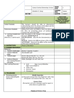 I. Objectives: School Level Teacher Learning Area Teaching Dates and Time Quarter