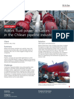 Rotork Fluid Power Actuators in The Chilean Pipeline Industries