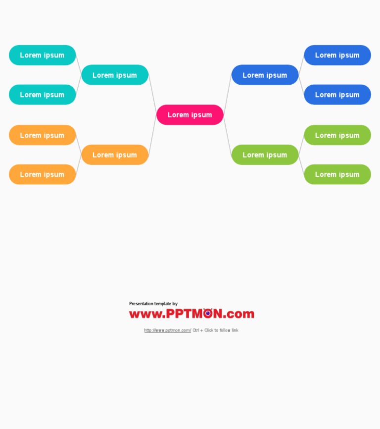 Mind Map Diagram&Charts Free Powerpoint Templates - PPTMON | PDF