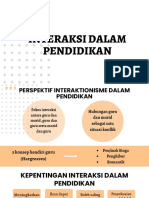 INTERAKSI DALAM PENDIDIKAN