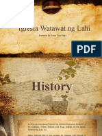 History Iglesia Watawat NG Lahi