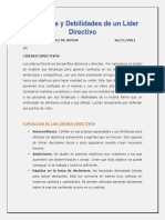 Fortalezas y Debilidades de Un Líder Directivo