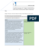 Faktor-Faktor Yang Mempengaruhi Tingkat Kolektibilitas Debitur Di PT. Bank China Construction Bank Indonesia TBK