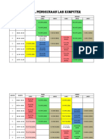 Jadwal Penggunaan Lab Komputer