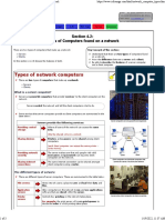 4.2 Types of Computers Found On A Network