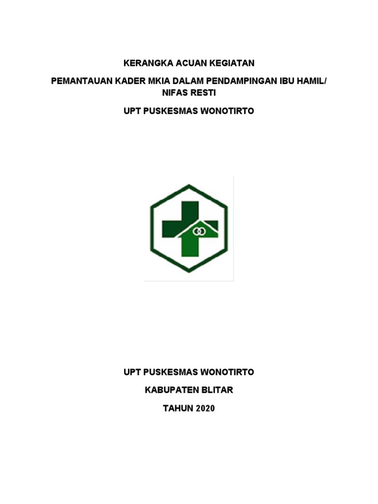 Pemantauan Kader MKIA Ibu Hamil 2020 | PDF