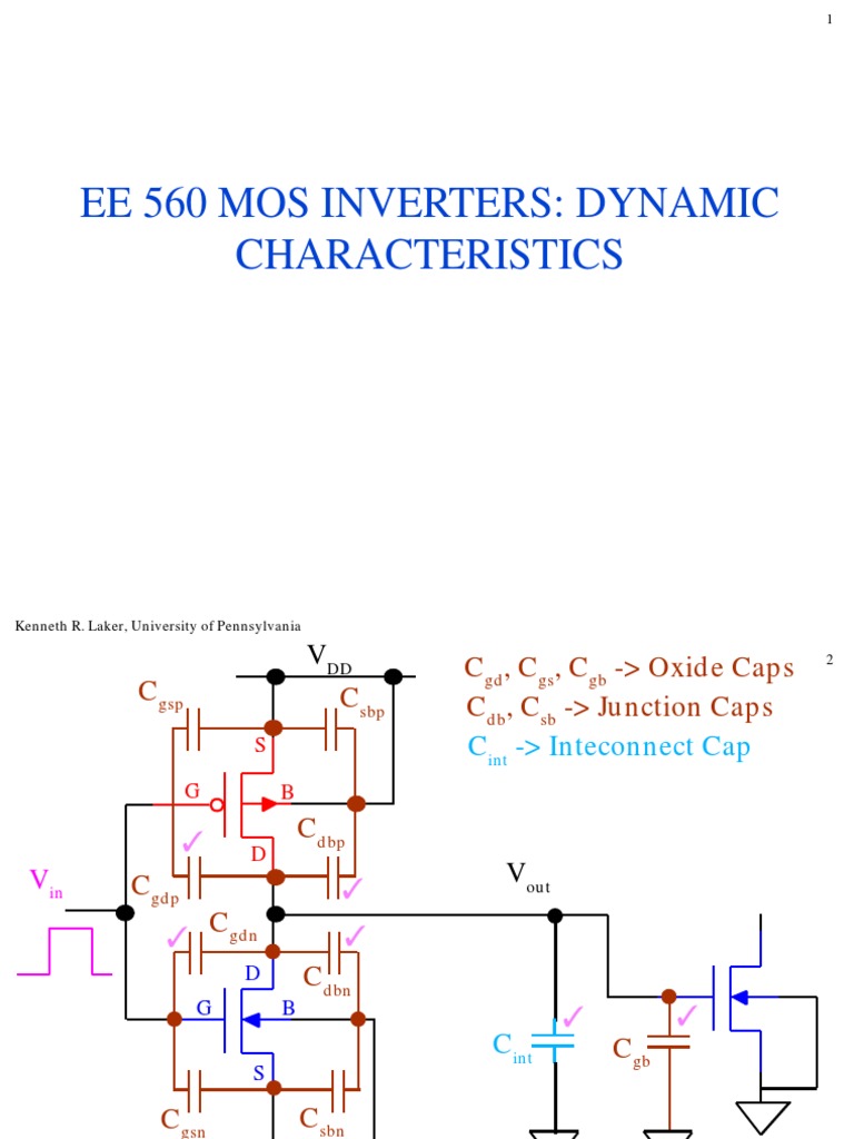 Ee 560 Mos Inverters: Dynamic Characteristics | PDF | Logic Gate ...