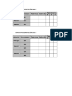 Tablas de Coordinacion de Protecciones