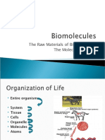 The Raw Materials of Biotechnology The Molecules of Cells